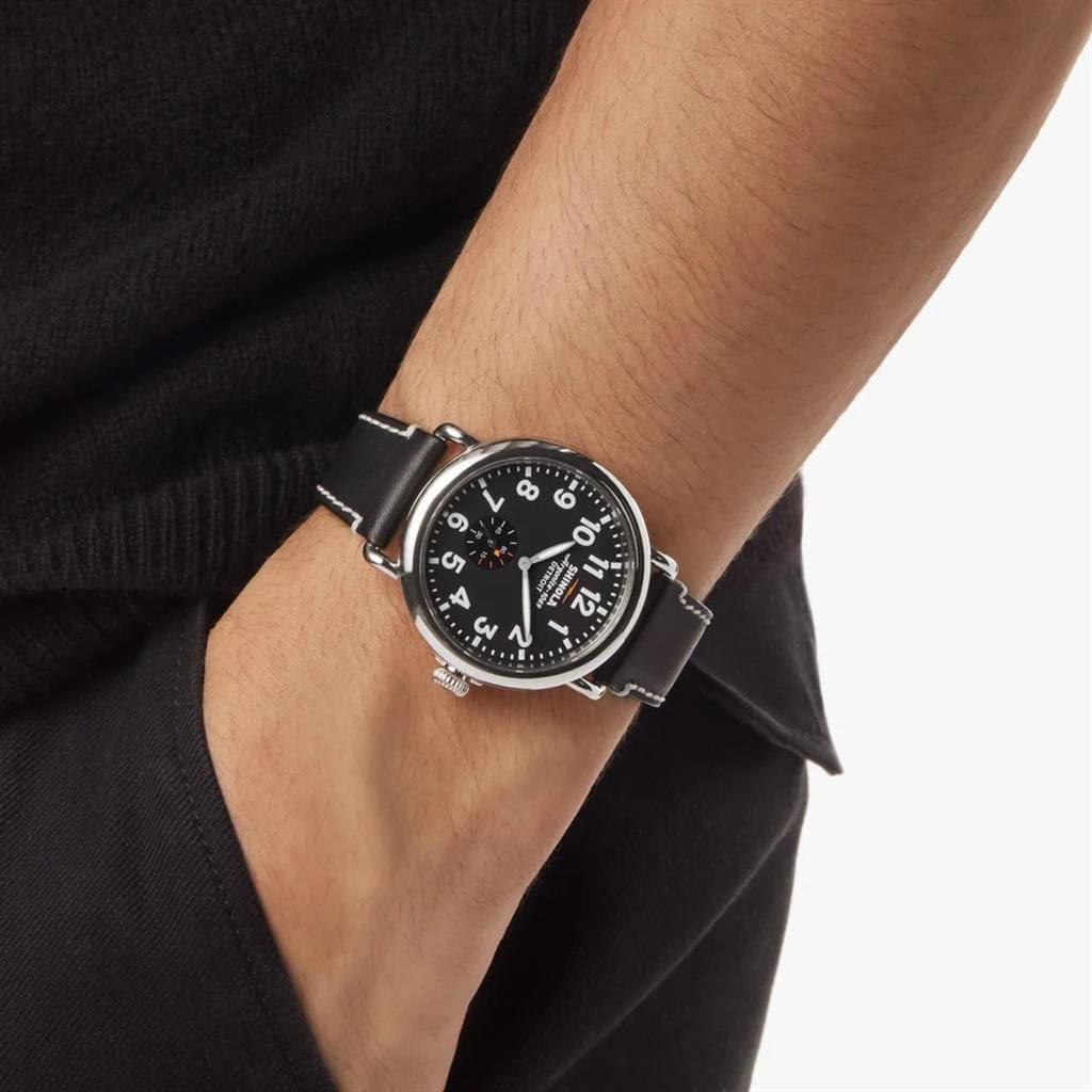 Shinola Runwell 47mm - Black Watches
