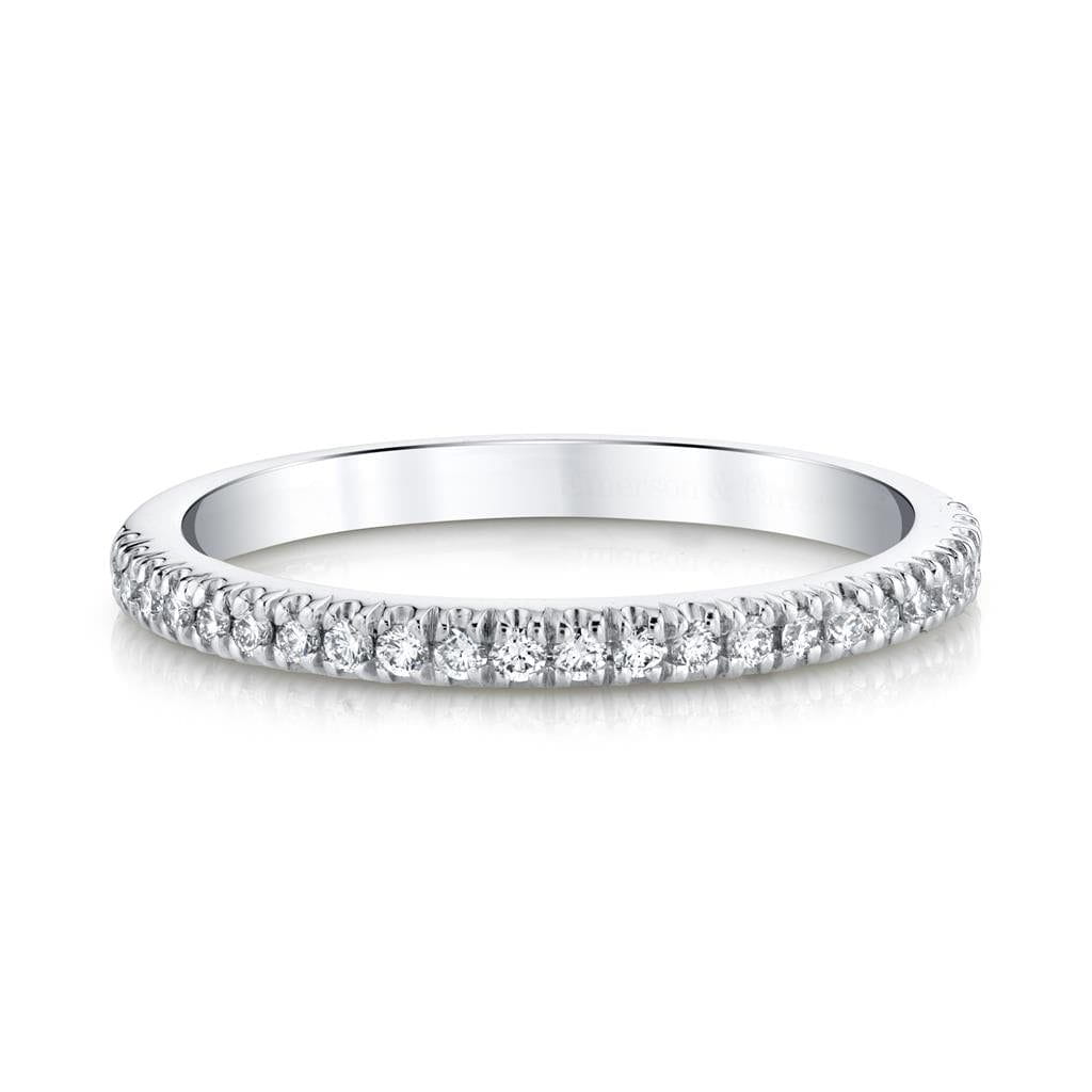 Emerson Fine Jewelry Platinum Nova Half-Eternity Diamond Band Rings - Women's