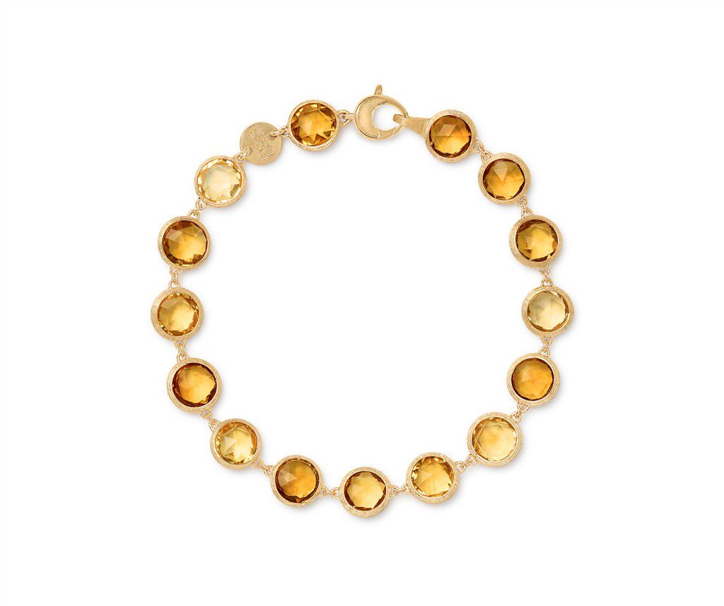 18K Yellow Gold Marco Bicego Bracelet with Citrines