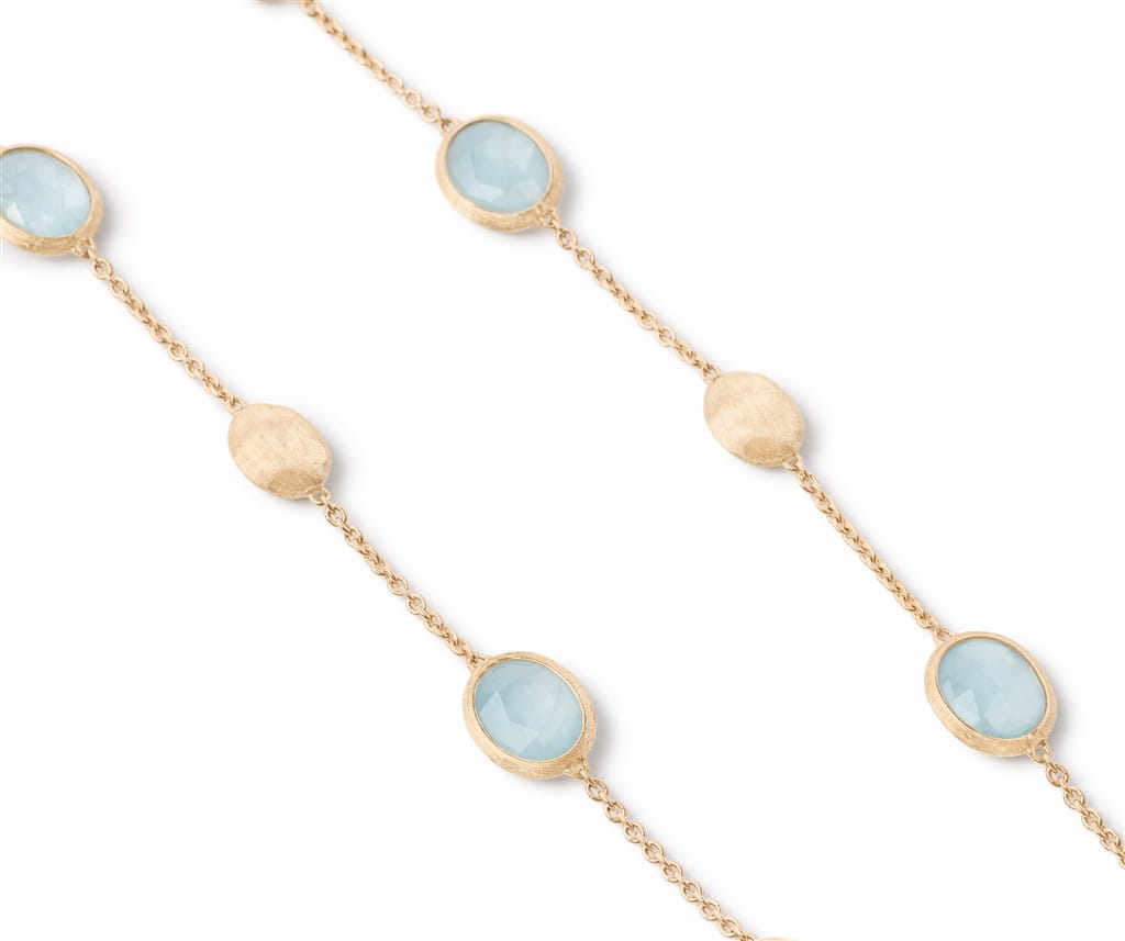 Marco Bicego 18K Yellow Gold Marco Bicego Aquamarine Necklace Necklaces