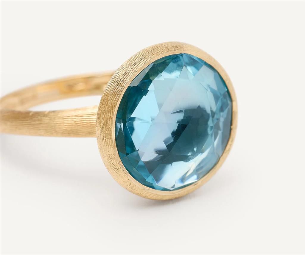 Marco Bicego 18K Yellow Gold Marco Bicego Medium Blue Topaz Ring Rings - Women's