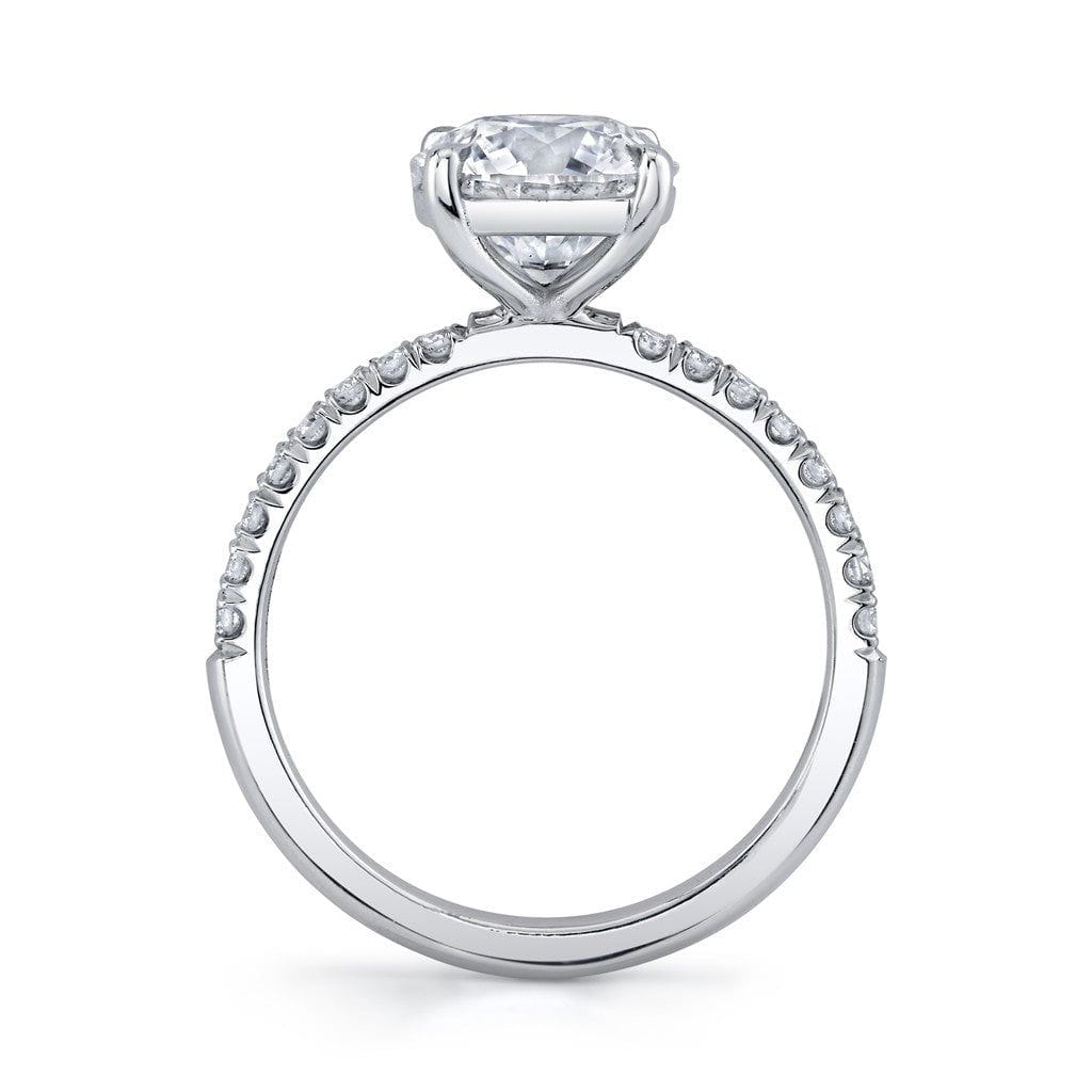Emerson Fine Jewelry Platinum Everly Round Pave Diamond Engagement Ring Engagement Rings