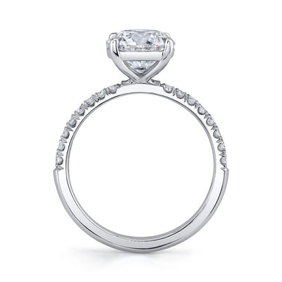 Emerson Fine Jewelry Platinum Everly Round Pave Diamond Engagement Ring Engagement Rings