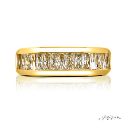 JB Star 18K Yellow Gold JB Star Men's Band with Diamonds Rings - Men's