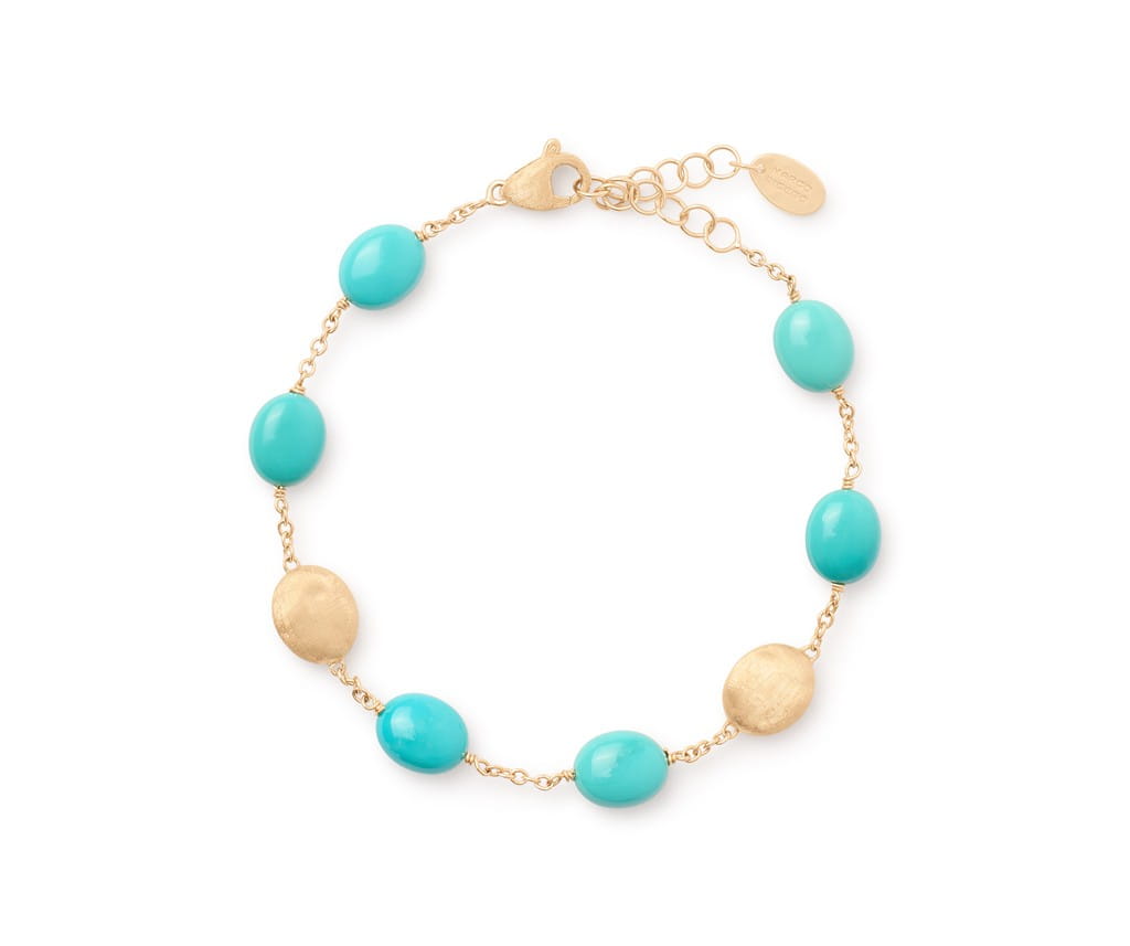 Marco Bicego 18K Yellow Gold Marco Bicego Bracelet with Turquoise Bracelets - Women's