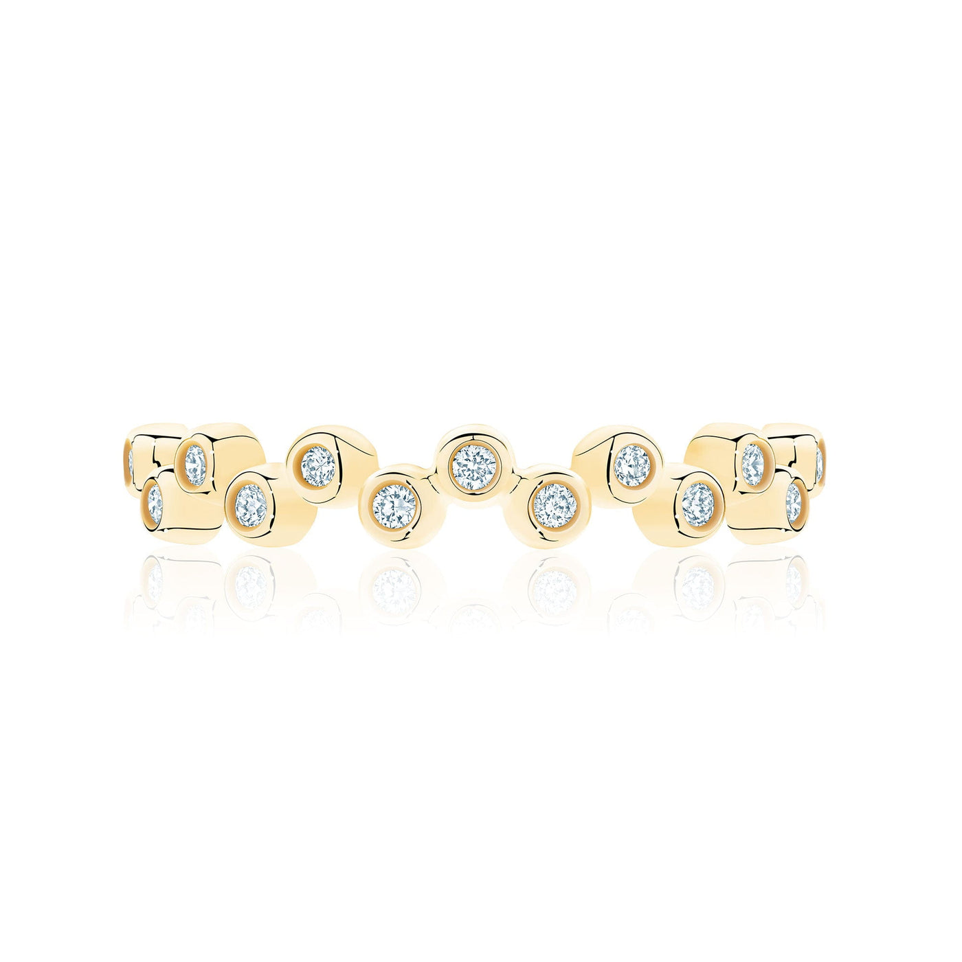 Birks 18K Yellow Gold Birks Iconic Diamond Splash Stackable Ring Rings - Women's